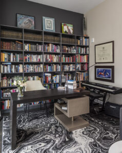 Home Office With Bookshelf
